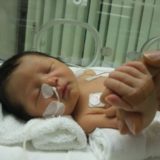 入院中の赤ちゃん